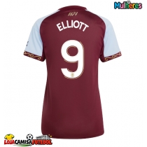 Camisa de Futebol Aston Villa Harvey Elliott #9 Equipamento Principal Mulheres 2025-26 Manga Curta